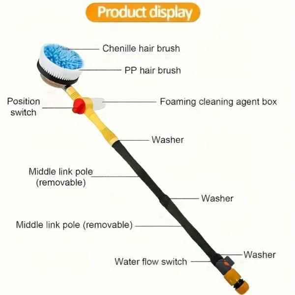 Car Wash Brush Cleaning Kit, 360