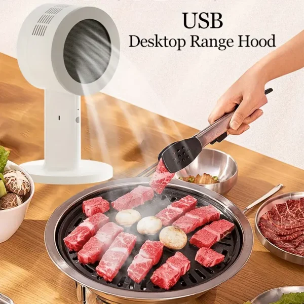 USB Rechargeable Desktop Range Hood Portable