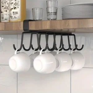 Kitchen Cup Storage Rack With 12 Hooks