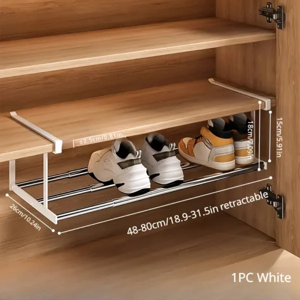 Space-Saving Adjustable Shoe Rack